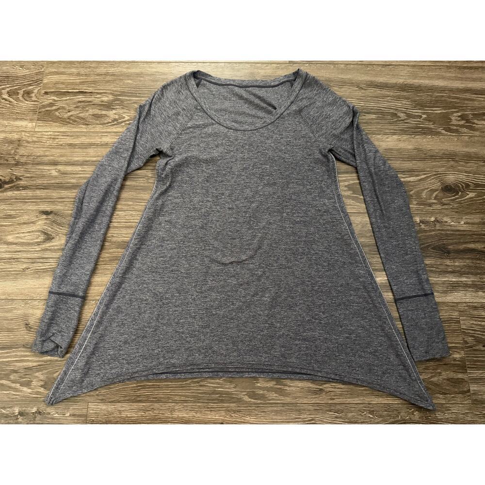 Lululemon Rehearsal Long Sleeve Heathered Black Swan